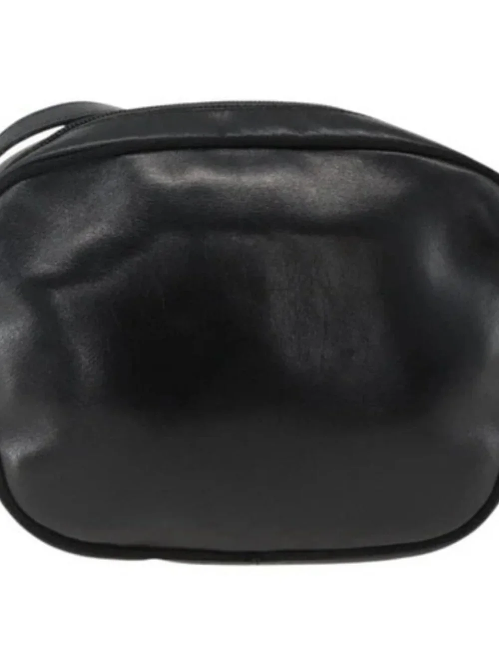 Salvatore Ferragamo Vala Shoulder Bag Leather Black Gold Auth BA11345